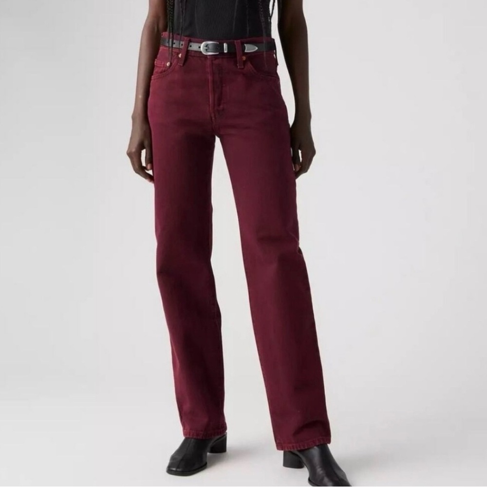 Levi's Women's Straight Leg Jeans - Burgundy